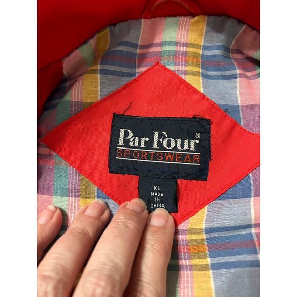 Vintage Par Four jacket, Coral in color (not red), Size XL - Picture 2 of 16